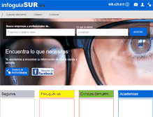 Tablet Screenshot of infoguiasur.es